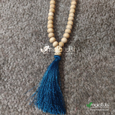 108+1 Beads Original Tulsi Japa Mala with Blue Tassel