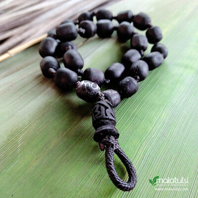 27+1 Black Shyama Beads Tulsi Japa Mala