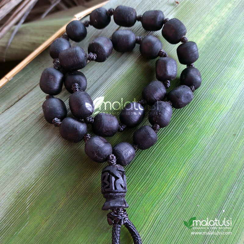 27+1 Black Shyama Beads Tulsi Japa Mala