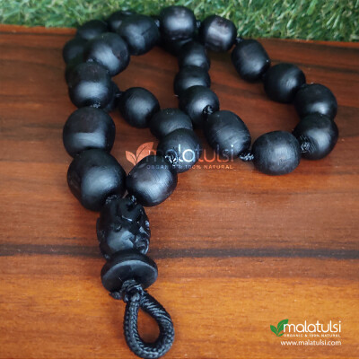 27+1 Beads Tulsi Japa Mala Black Beads