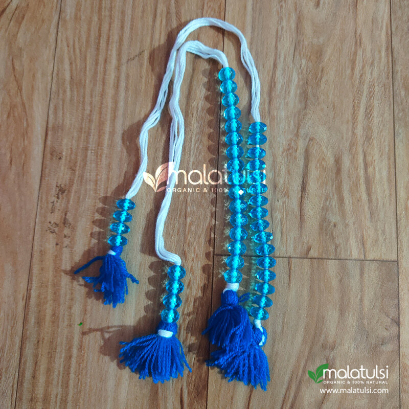 Blue Crystals Sakshi Mala for Japa