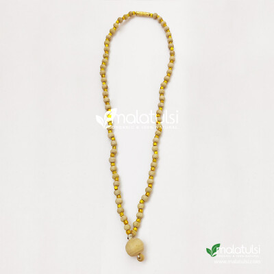 Designer Tulsi kanthi Mala with Golden Beads