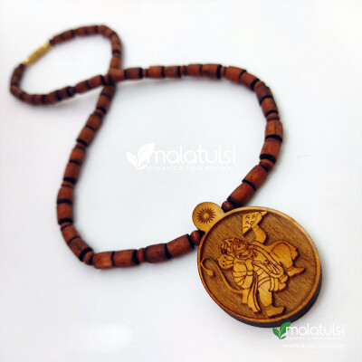 Shri Hanuman Ji Pendant Tulsi Mala