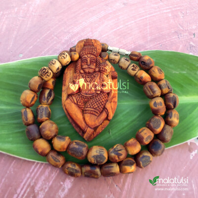 Jai Shri Hanuman Baba Tulsi Locket Mala