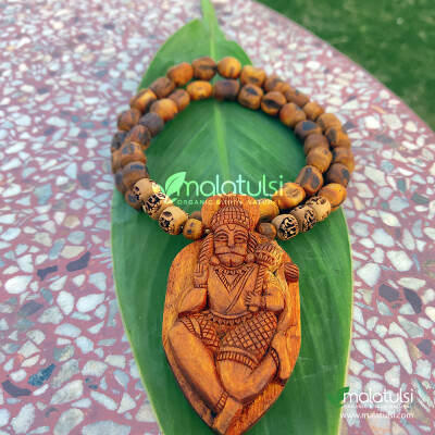 Jai Shri Hanuman Baba Tulsi Locket Mala