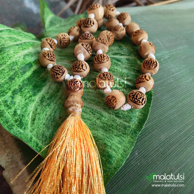 27+1 Radha Beads Japa Mala with Krishna Guru Bead