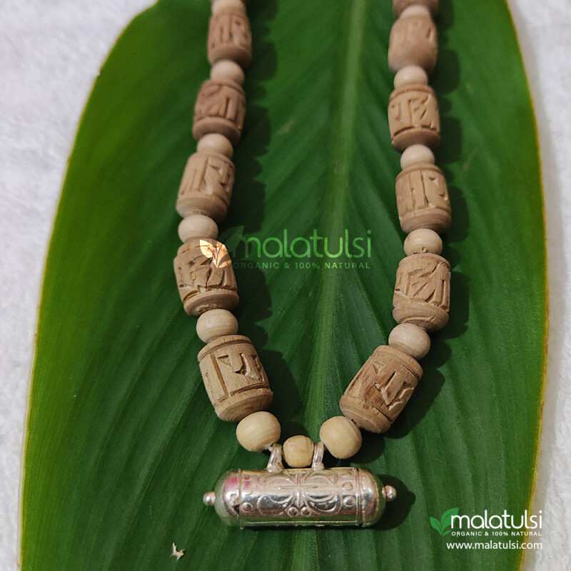 Shri Narasimha Original Silver Kavacha Tulsi Mala